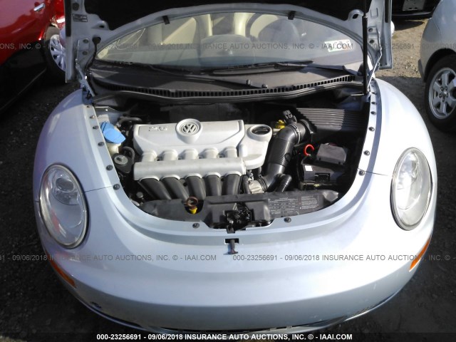 3VWRG3AL6AM005339 - 2010 VOLKSWAGEN NEW BEETLE Açıq mavi foto 10