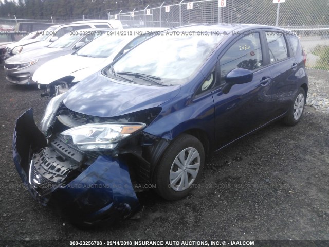 3N1CE2CPXJL359768 - 2018 NISSAN VERSA NOTE S/S PLUS/SV/SL/SR BLUE photo 2