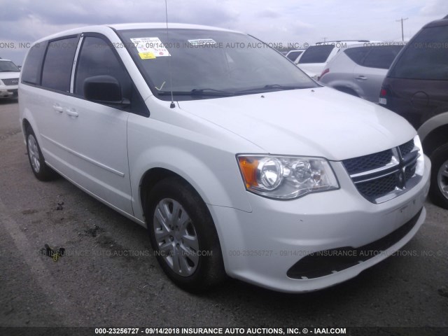 2C4RDGBG6ER357081 - 2014 DODGE GRAND CARAVAN SE WHITE photo 1