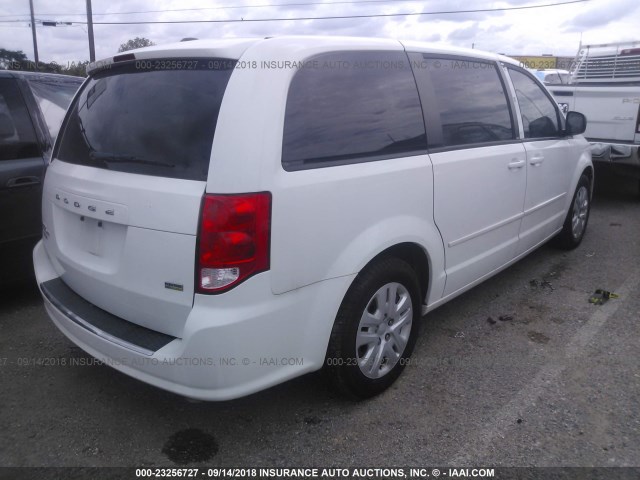 2C4RDGBG6ER357081 - 2014 DODGE GRAND CARAVAN SE WHITE photo 4