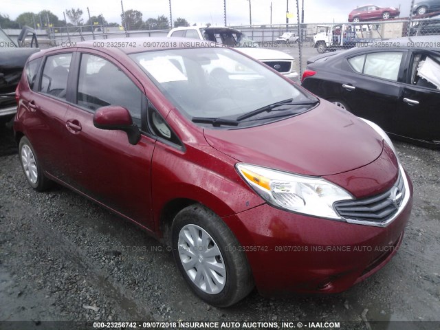 3N1CE2CP1EL382345 - 2014 NISSAN VERSA NOTE S/S PLUS/SV/SL RED photo 1