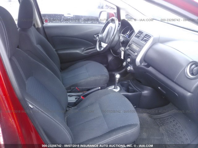 3N1CE2CP1EL382345 - 2014 NISSAN VERSA NOTE S/S PLUS/SV/SL RED photo 5