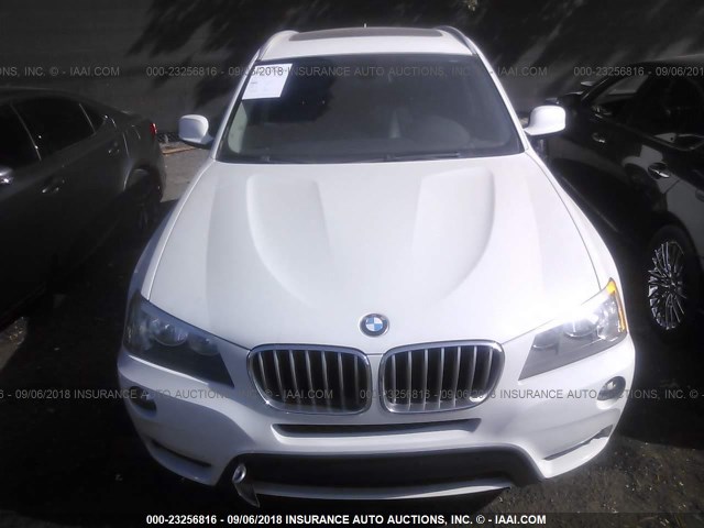 5UXWX9C53E0D12453 - 2014 BMW X3 XDRIVE28I WHITE photo 6
