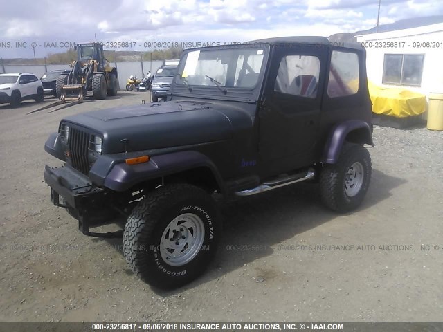 2J4FY19E5KJ158617 - 1989 JEEP WRANGLER / YJ  BLACK photo 2