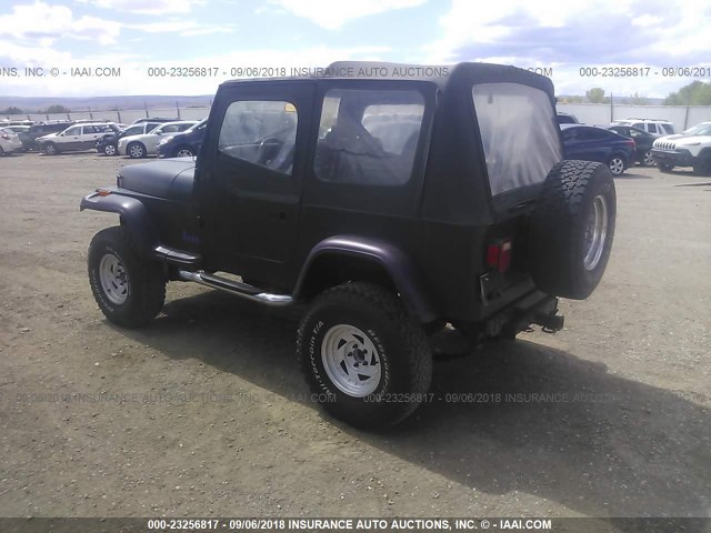 2J4FY19E5KJ158617 - 1989 JEEP WRANGLER / YJ  BLACK photo 3