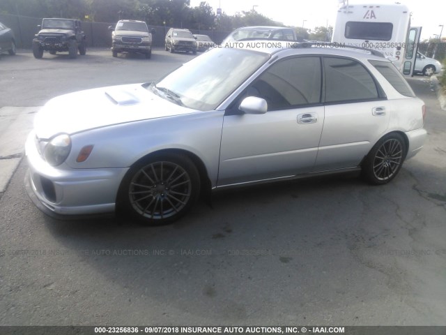 JF1GG29632G836219 - 2002 SUBARU IMPREZA WRX SILVER photo 2