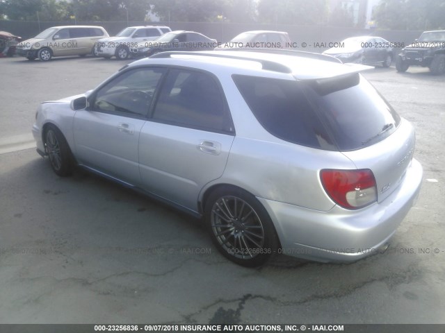 JF1GG29632G836219 - 2002 SUBARU IMPREZA WRX SILVER photo 3