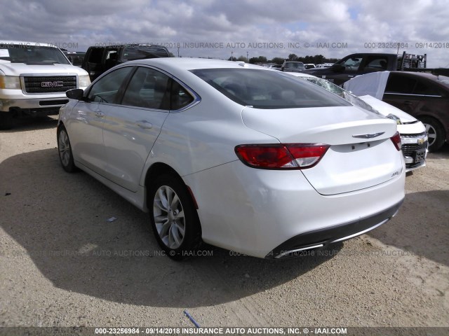 1C3CCCCG0FN581353 - 2015 CHRYSLER 200 C WHITE photo 3