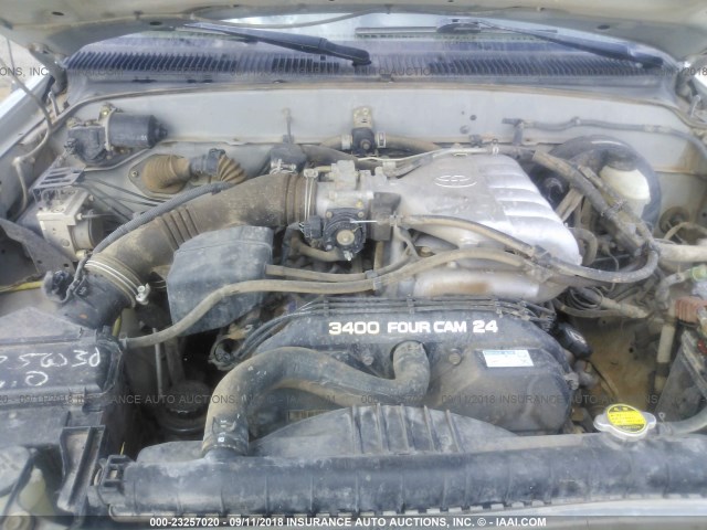 5TESN92N04Z319072 - 2004 TOYOTA TACOMA XTRACAB PRERUNNER ვერცხლისფერი ფოტო 10