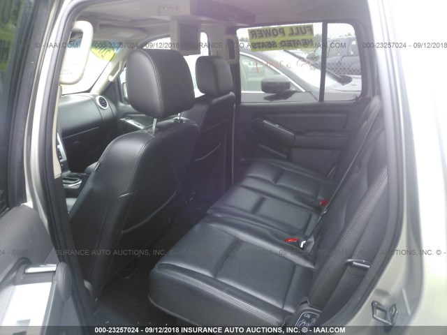 4M2EU48898UJ15285 - 2008 MERCURY MOUNTAINEER PREMIER GRAY photo 8