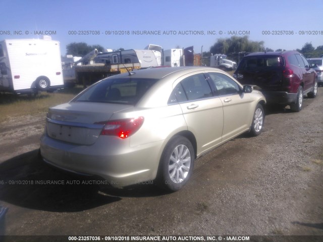 1C3BC1FG6BN505061 - 2011 CHRYSLER 200 TOURING TAN photo 4