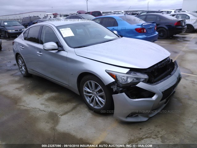 JN1BV7AP8EM679579 - 2014 INFINITI Q50 PREMIUM/SPORT SILVER photo 1