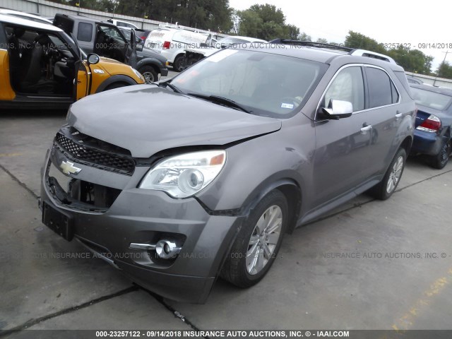 2CNALFEW0A6379856 - 2010 CHEVROLET EQUINOX LTZ BROWN photo 2