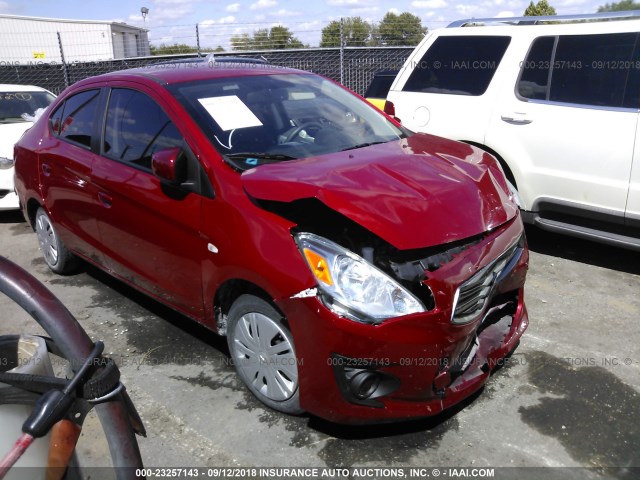 ML32F3FJ2HHF11379 - 2017 MITSUBISHI MIRAGE G4 ES წითელი ფოტო 1