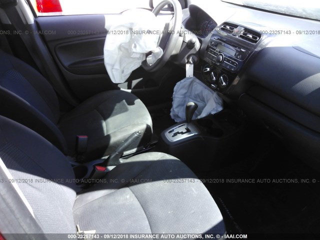 ML32F3FJ2HHF11379 - 2017 MITSUBISHI MIRAGE G4 ES წითელი ფოტო 5