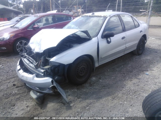 1G1JF52F637226906 - 2003 CHEVROLET CAVALIER LS SILVER photo 2