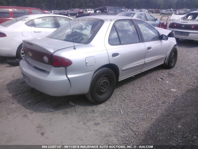 1G1JF52F637226906 - 2003 CHEVROLET CAVALIER LS SILVER photo 4