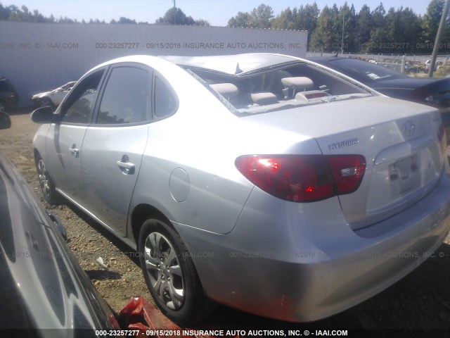 KMHDU46D99U760940 - 2009 HYUNDAI ELANTRA GLS/SE SILVER photo 3