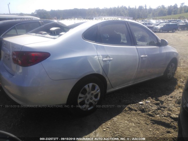 KMHDU46D99U760940 - 2009 HYUNDAI ELANTRA GLS/SE SILVER photo 4