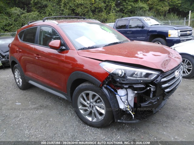 KM8J3CA42HU452479 - 2017 HYUNDAI TUCSON LIMITED/SPORT AND ECO/SE ORANGE photo 1