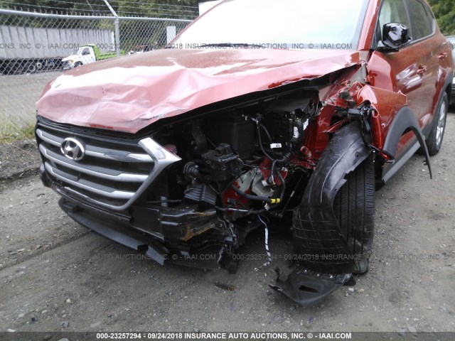 KM8J3CA42HU452479 - 2017 HYUNDAI TUCSON LIMITED/SPORT AND ECO/SE ORANGE photo 6