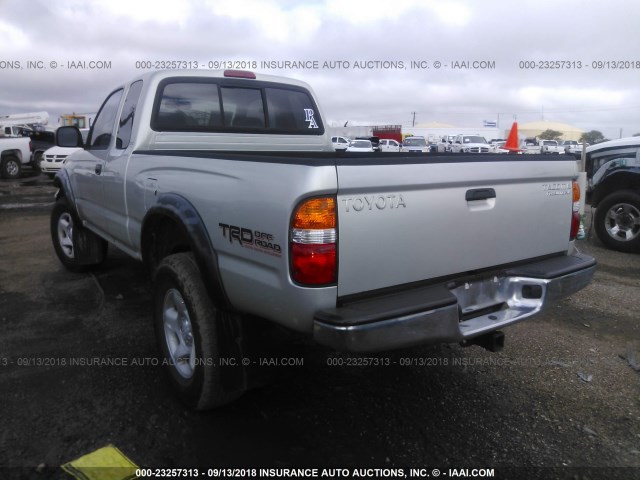 5TESN92N34Z420798 - 2004 TOYOTA TACOMA XTRACAB PRERUNNER ვერცხლისფერი ფოტო 3
