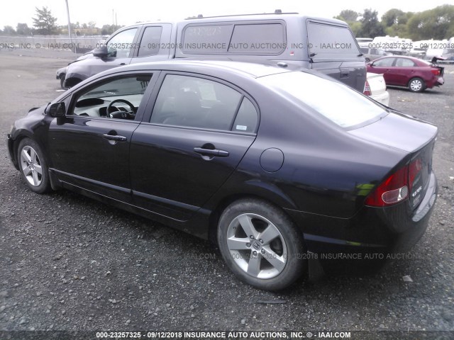 2HGFA16998H509046 - 2008 HONDA CIVIC EXL 黑色 照片 3