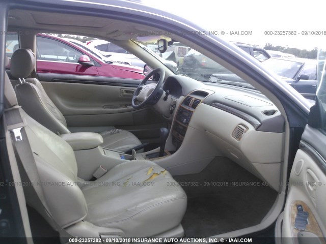 2T1CF22P9XC108571 - 1999 TOYOTA CAMRY SOLARA SE/SLE მწვანე ფოტო 5