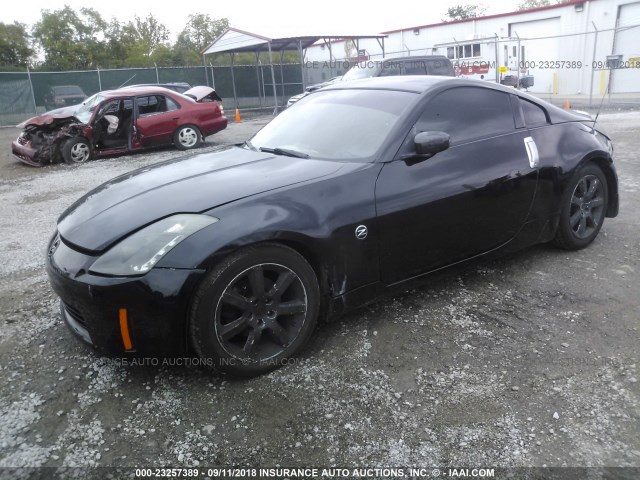 JN1AZ34E14T050981 - 2004 NISSAN 350Z COUPE BLACK photo 2