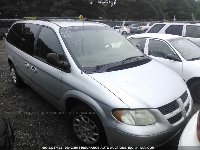 2B4GP44302R705442 - 2002 DODGE GRAND CARAVAN SPORT GRAY photo 1