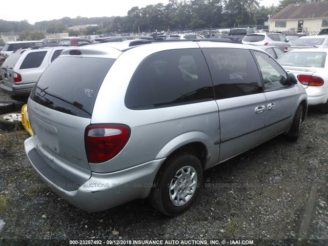 2B4GP44302R705442 - 2002 DODGE GRAND CARAVAN SPORT GRAY photo 4