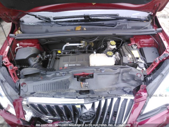 KL4CJBSB2FB039586 - 2015 BUICK ENCORE CONVENIENCE 栗色 照片 10