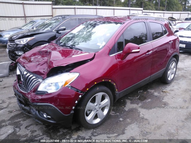KL4CJBSB2FB039586 - 2015 BUICK ENCORE CONVENIENCE 栗色 照片 2