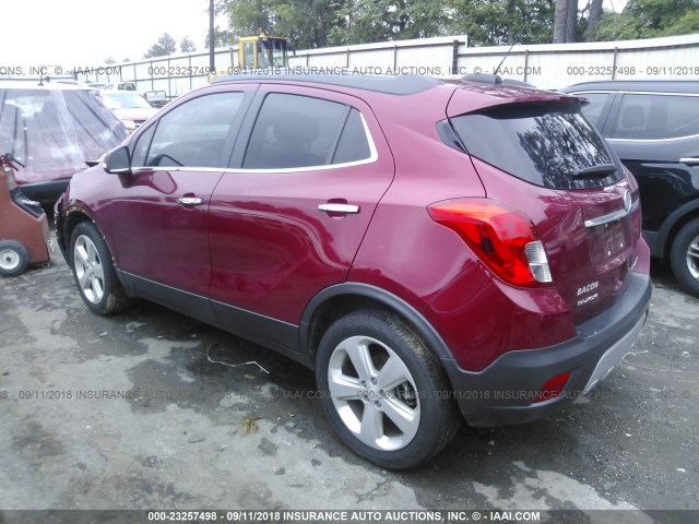 KL4CJBSB2FB039586 - 2015 BUICK ENCORE CONVENIENCE 栗色 照片 3