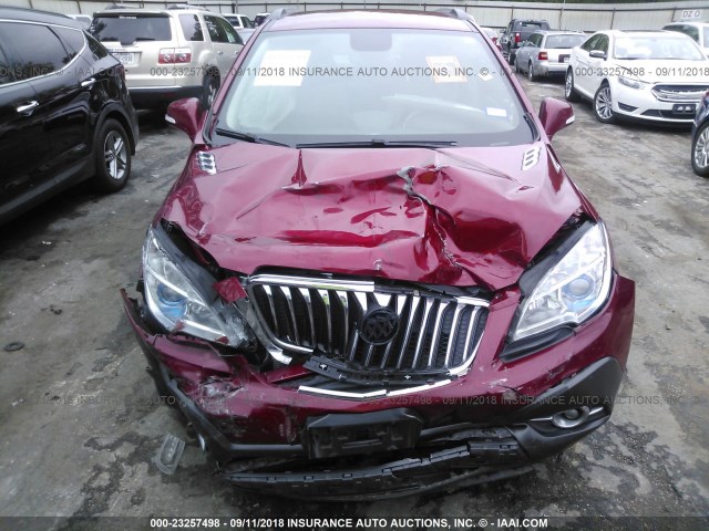 KL4CJBSB2FB039586 - 2015 BUICK ENCORE CONVENIENCE 栗色 照片 6