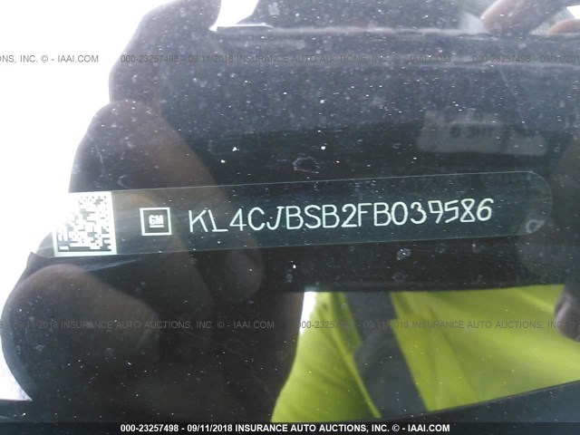 KL4CJBSB2FB039586 - 2015 BUICK ENCORE CONVENIENCE 栗色 照片 9