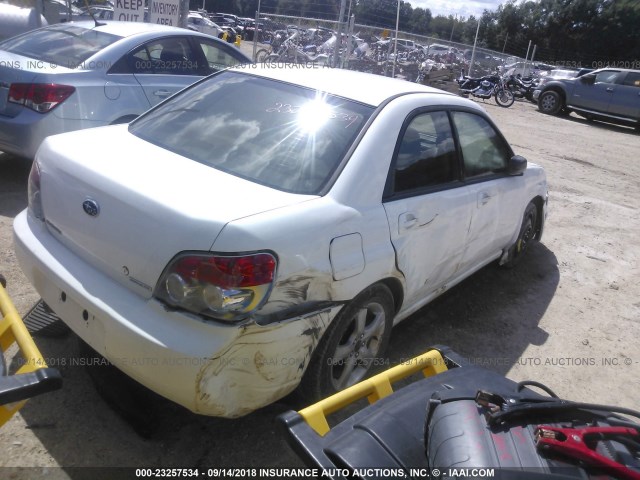 JF1GD67636H523495 - 2006 SUBARU IMPREZA 2.5I WHITE photo 4