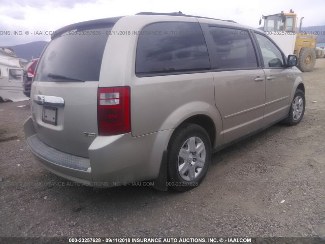 2D8HN44H98R717365 - 2008 DODGE GRAND CARAVAN SE GOLD photo 4