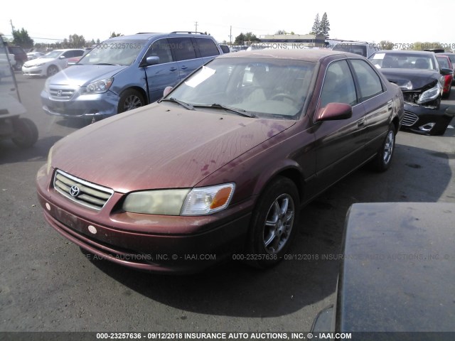 JT2BG22K910531917 - 2001 TOYOTA CAMRY CE/LE/XLE BURGUNDY photo 2