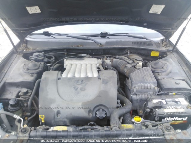 KMHWF35H73A883663 - 2003 HYUNDAI SONATA 黑色 照片 10