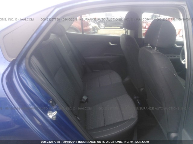 3KPA24AB9JE103366 - 2018 KIA RIO LX/S BLUE photo 8