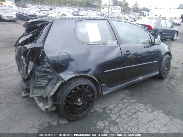 WVWED71K78W283069 - 2008 VOLKSWAGEN GTI BLACK photo 4