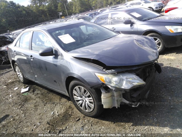 4T1BF1FK2DU682914 - 2013 TOYOTA CAMRY L/SE/LE/XLE GRAY photo 1