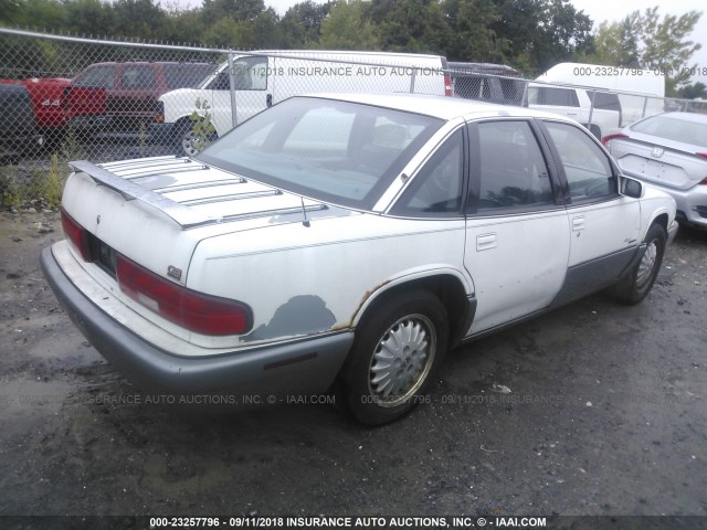 2G4WF52L9S1429251 - 1995 BUICK REGAL GRAN SPORT WHITE photo 4