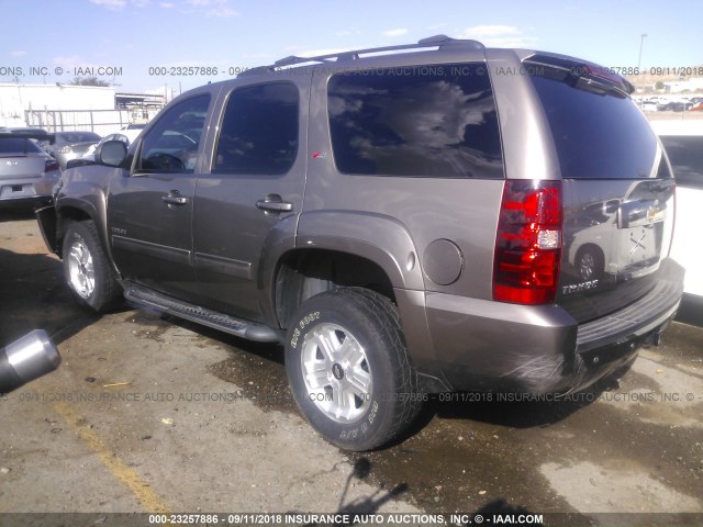 1GNSKBE03DR176301 - 2013 CHEVROLET TAHOE K1500 LT BROWN photo 3