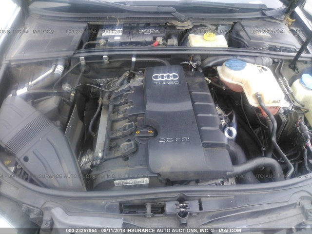 WAUAF78E57A101354 - 2007 AUDI A4 2/TURBO BLACK photo 10