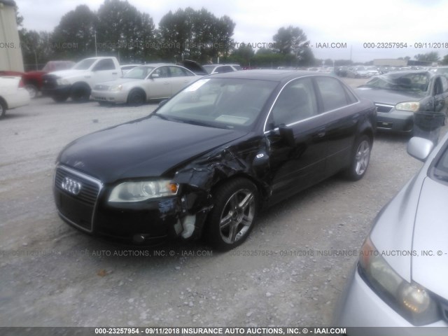 WAUAF78E57A101354 - 2007 AUDI A4 2/TURBO BLACK photo 2