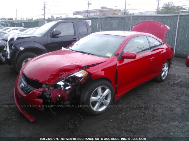 4T1CA30P64U026993 - 2004 TOYOTA CAMRY SOLARA SE/SLE წითელი ფოტო 2