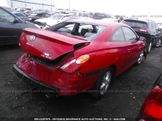 4T1CA30P64U026993 - 2004 TOYOTA CAMRY SOLARA SE/SLE წითელი ფოტო 4