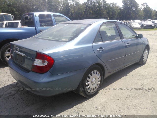 4T1BE32K74U805773 - 2004 TOYOTA CAMRY LE/XLE/SE 蓝色 照片 4
